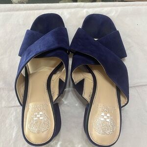 Vince Camuto Velvet Navy shoes